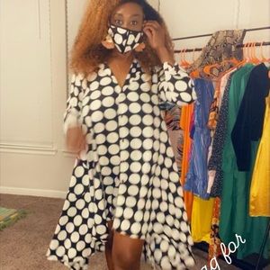 Goddess Swag high low dress